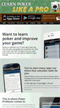 Mobile Screenshot of learnpokerpro.com
